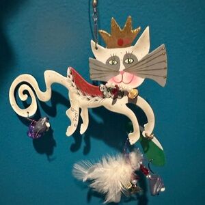 Fanciful Flights Princess Cat Ornament - VINTAGE